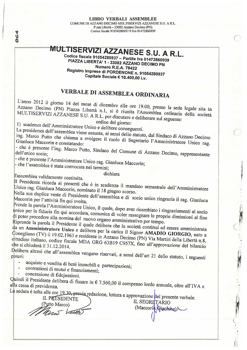 atto di nomina